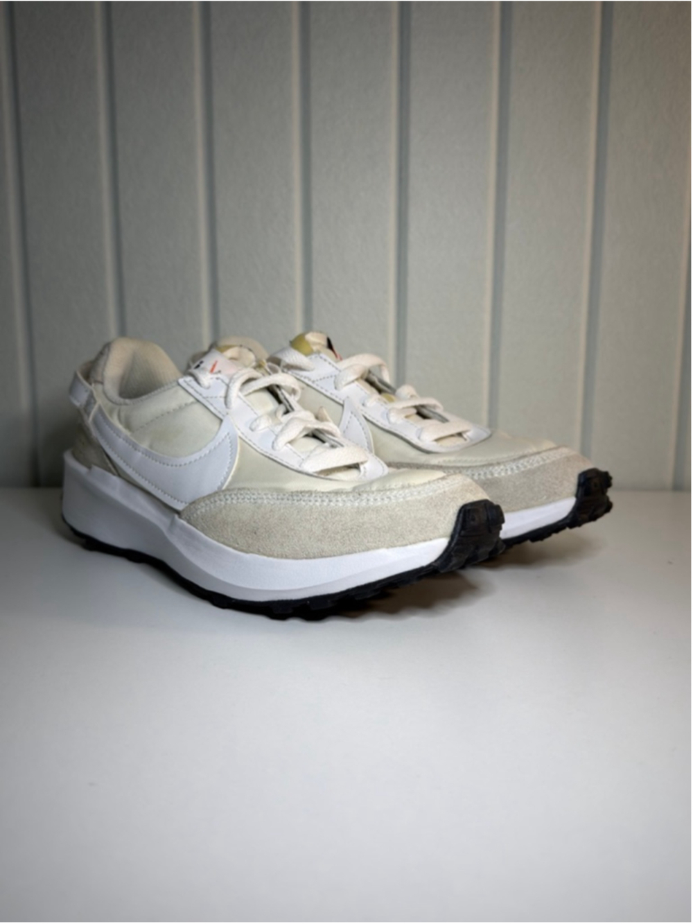 Women's Nike Waffle Debut Sneakers Size 5 “White-Grey”